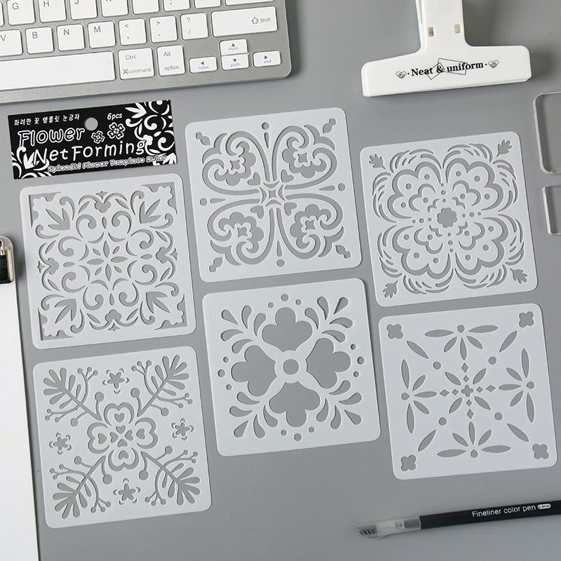 Square various patterns Mask Stencil