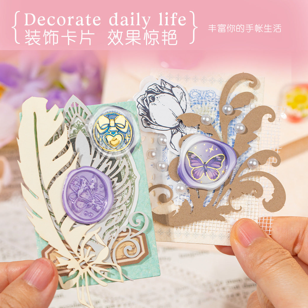 Wax Seal Drip Resin Sticker