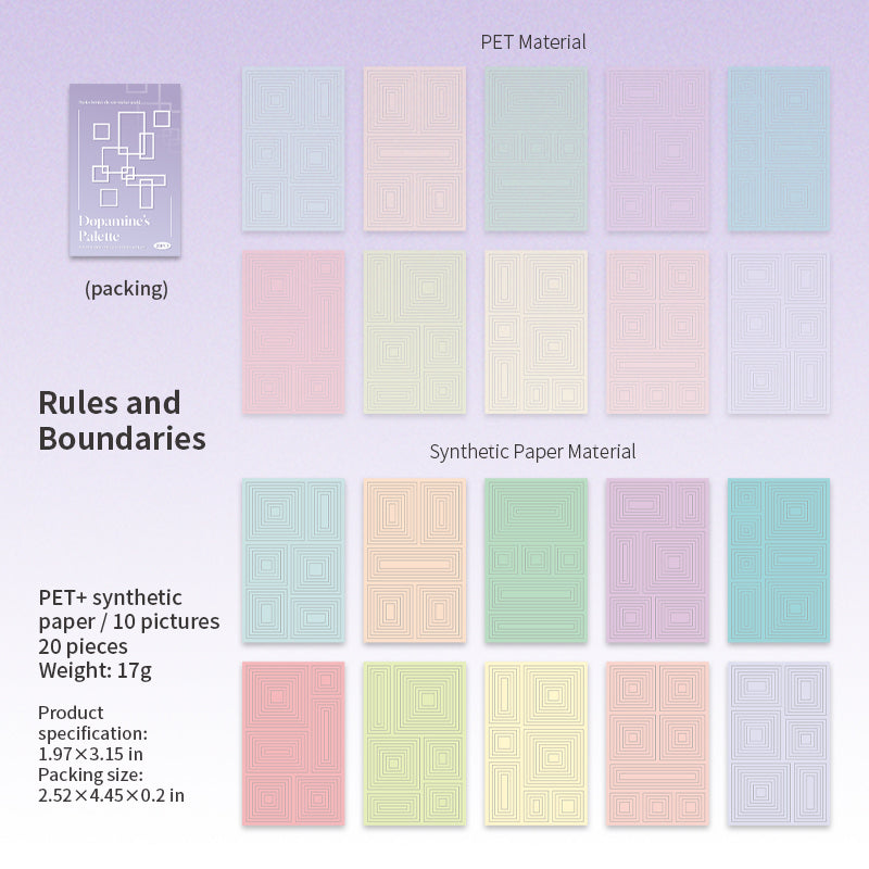 The Colors of Baudoin Border Lines Sticker