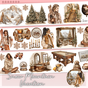 Snow Mountain Vacation PET Tape | No.46 | MOOBOOM Design