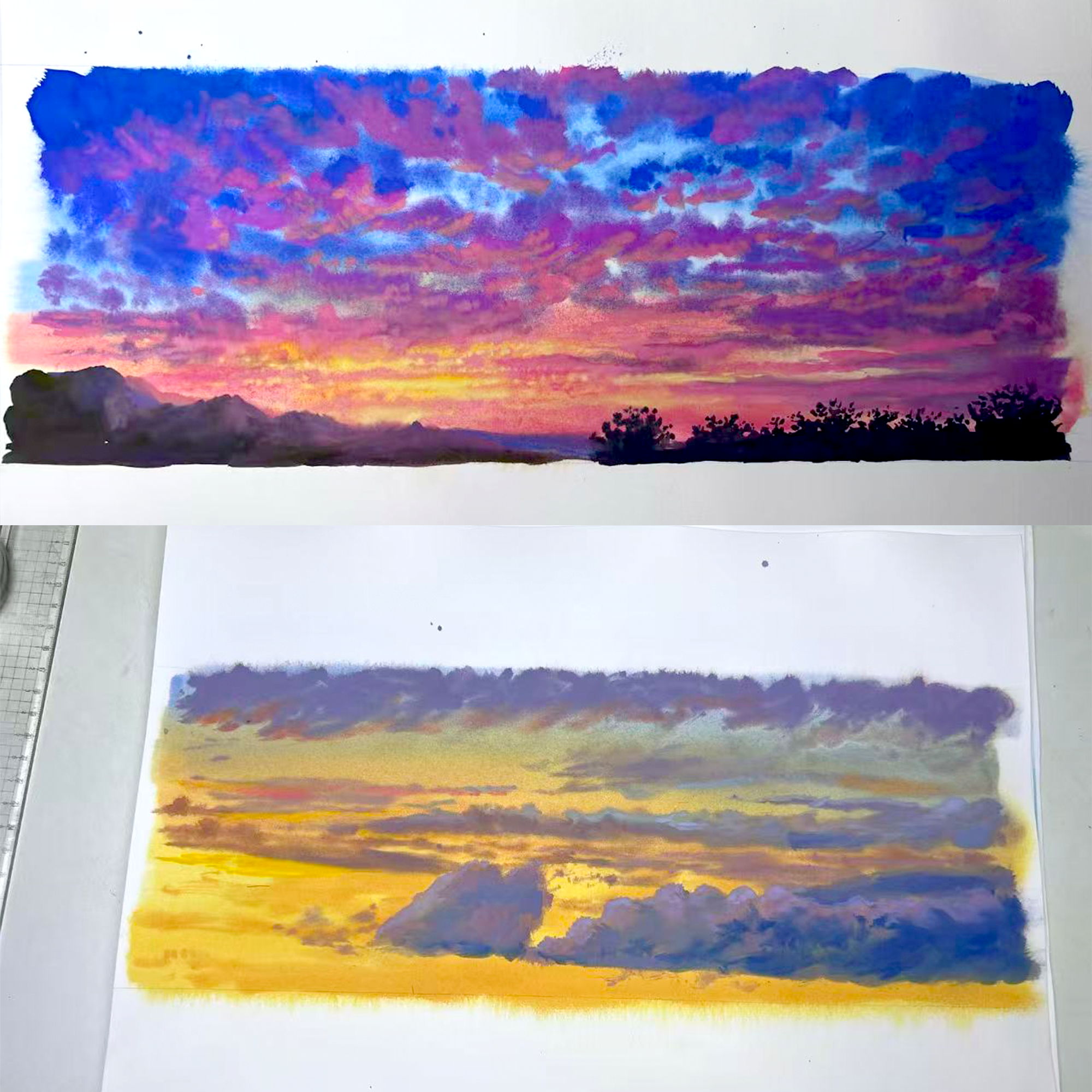 【MOOBOOM】Skies of Serenity Scenery Pre-cut Landscaping Tape