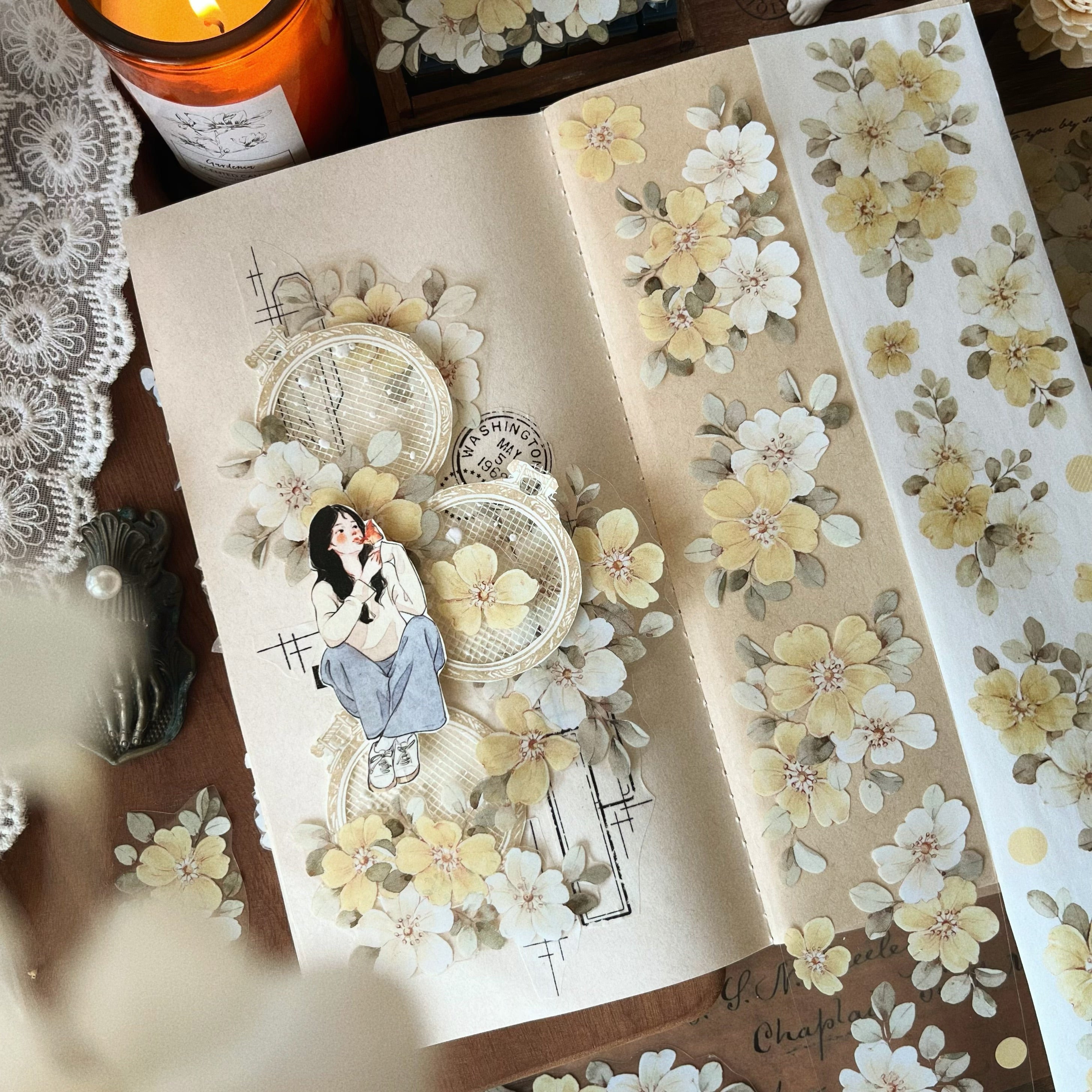 Small Yellow Flower Tape (5.5cm*120cm)