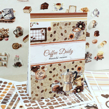 Vintage Sticker Book Vol.28 - Coffee Daily