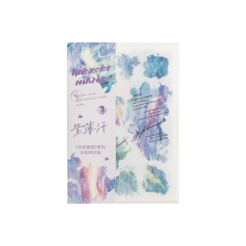 Watercolor Texture Transfer Sticker