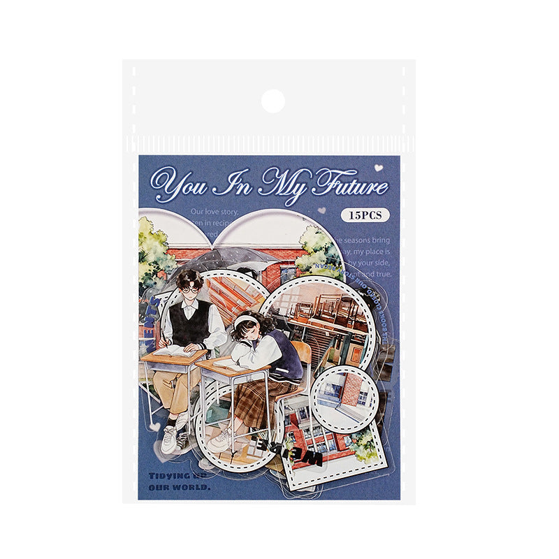 Life with You Couples Themed Character PET Stickers
