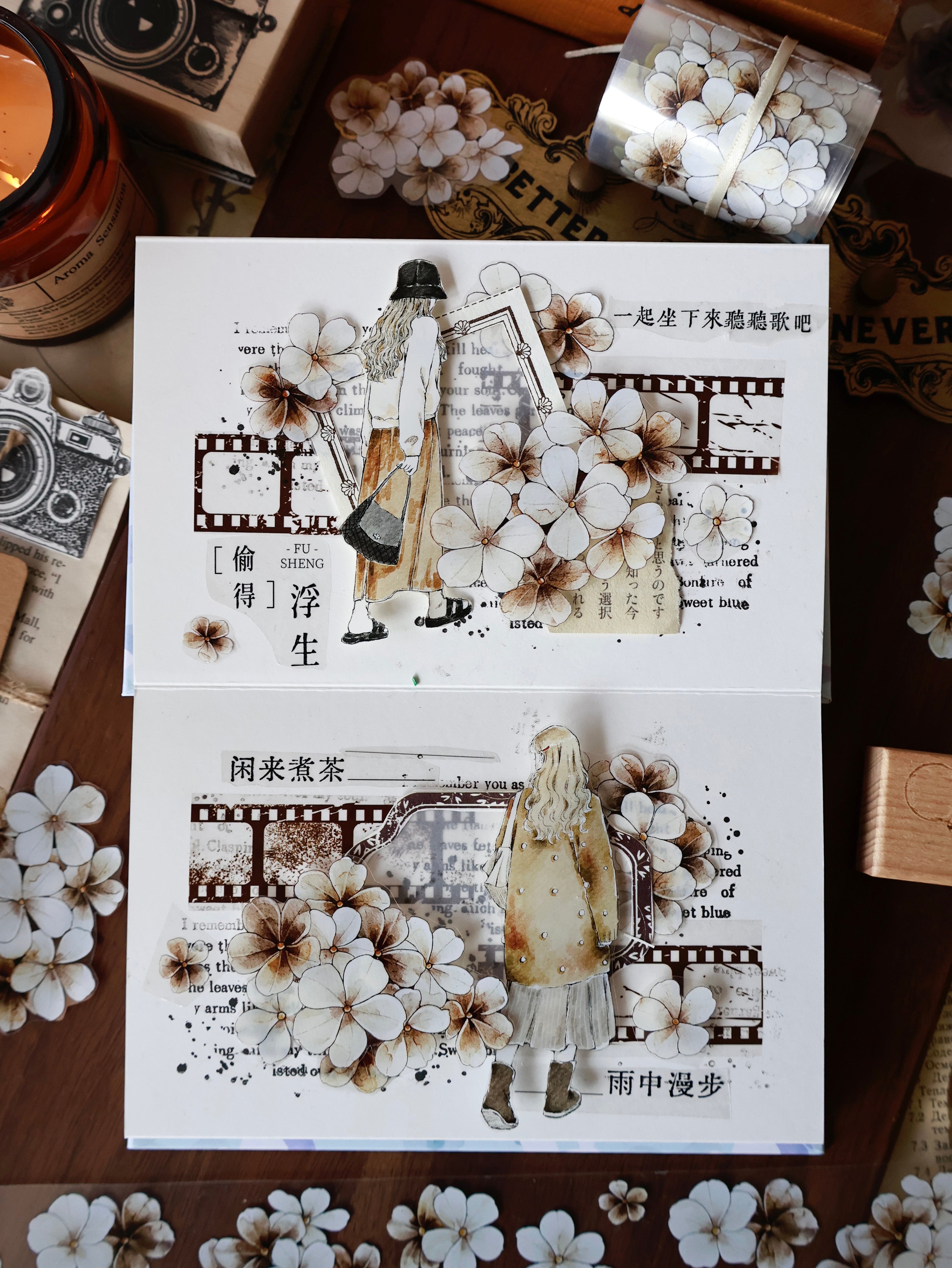 Evening Flowers Tape (5cm*100cm)