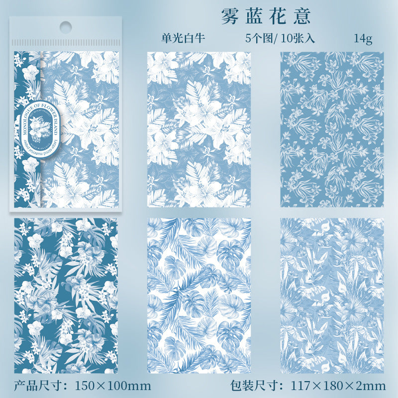 Monologue on the Flower Island Scrapbooking Paper