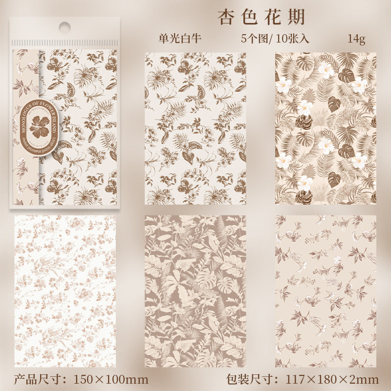 Monologue on the Flower Island Scrapbooking Paper