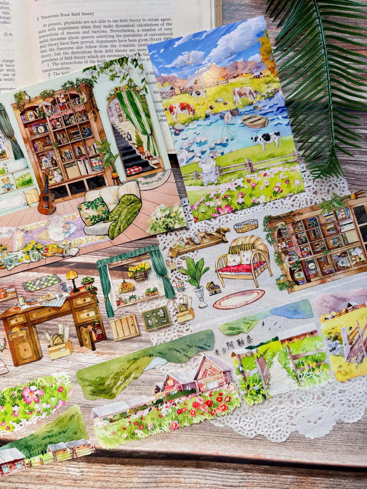 Cottage in the Fields Landscape PET Tape (2 Styles)