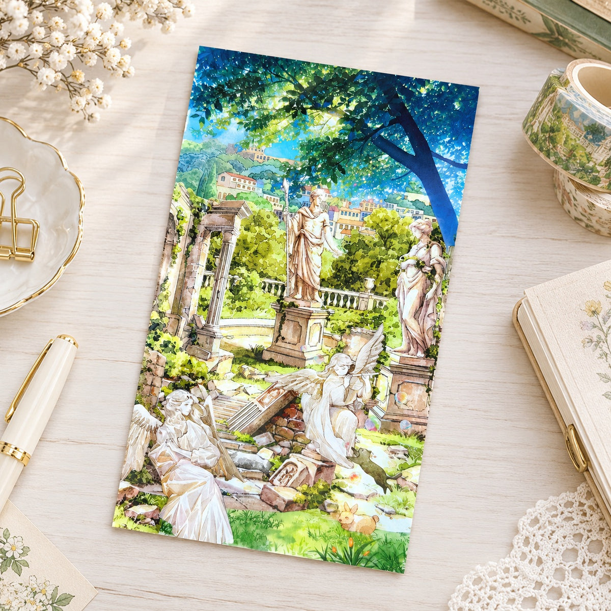 【MOOBOOM】Ancient Lost Ruins Pre-cut Landscape PET Tape detail image 1