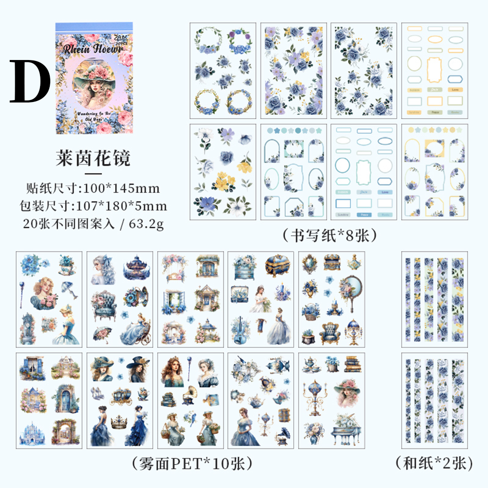 Vintage Girls Sticker Book