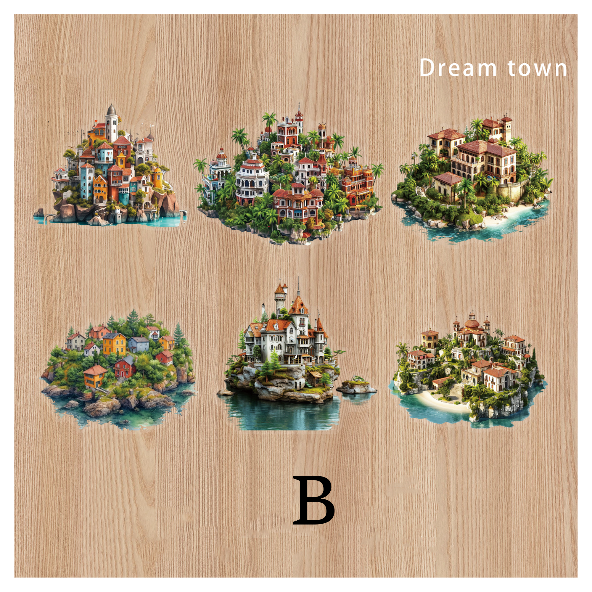 Dream Island Journal Scrapbooking PET Sticker