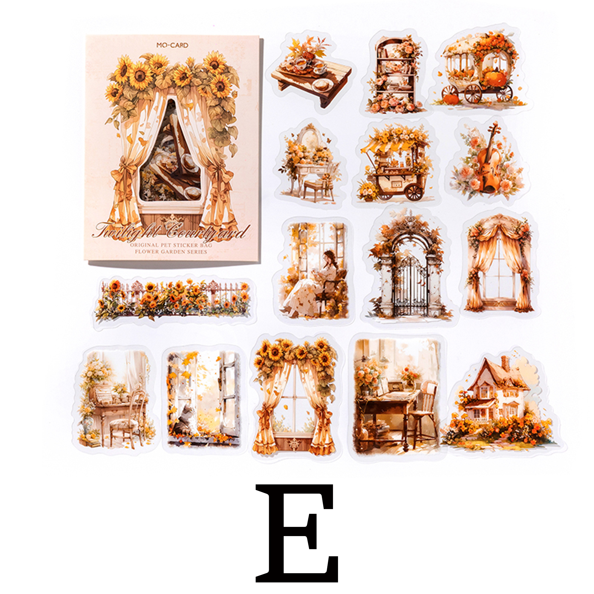 Flower Garden Scrapbooking Journaling PET Sticker