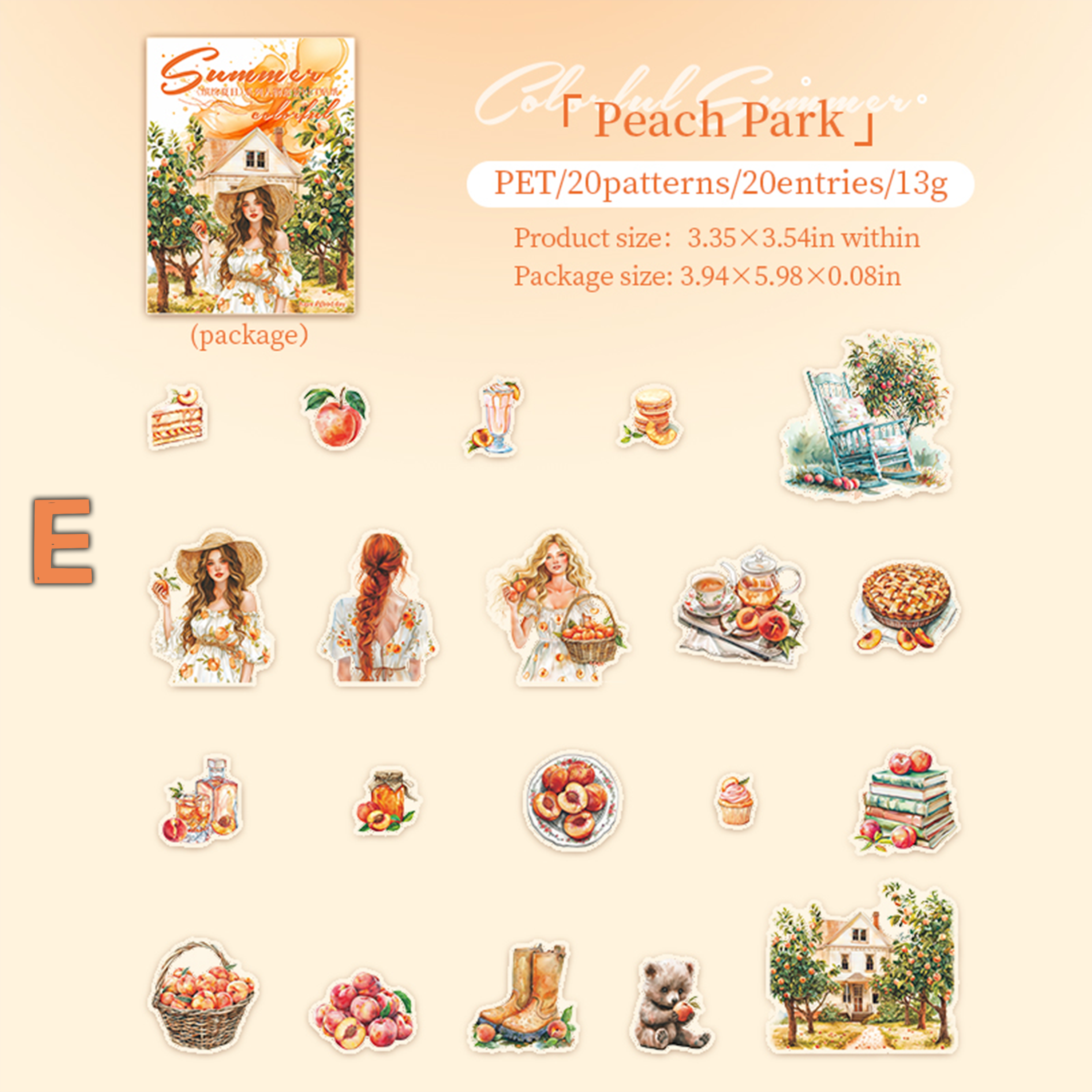 Colorful Summer PET Sticker