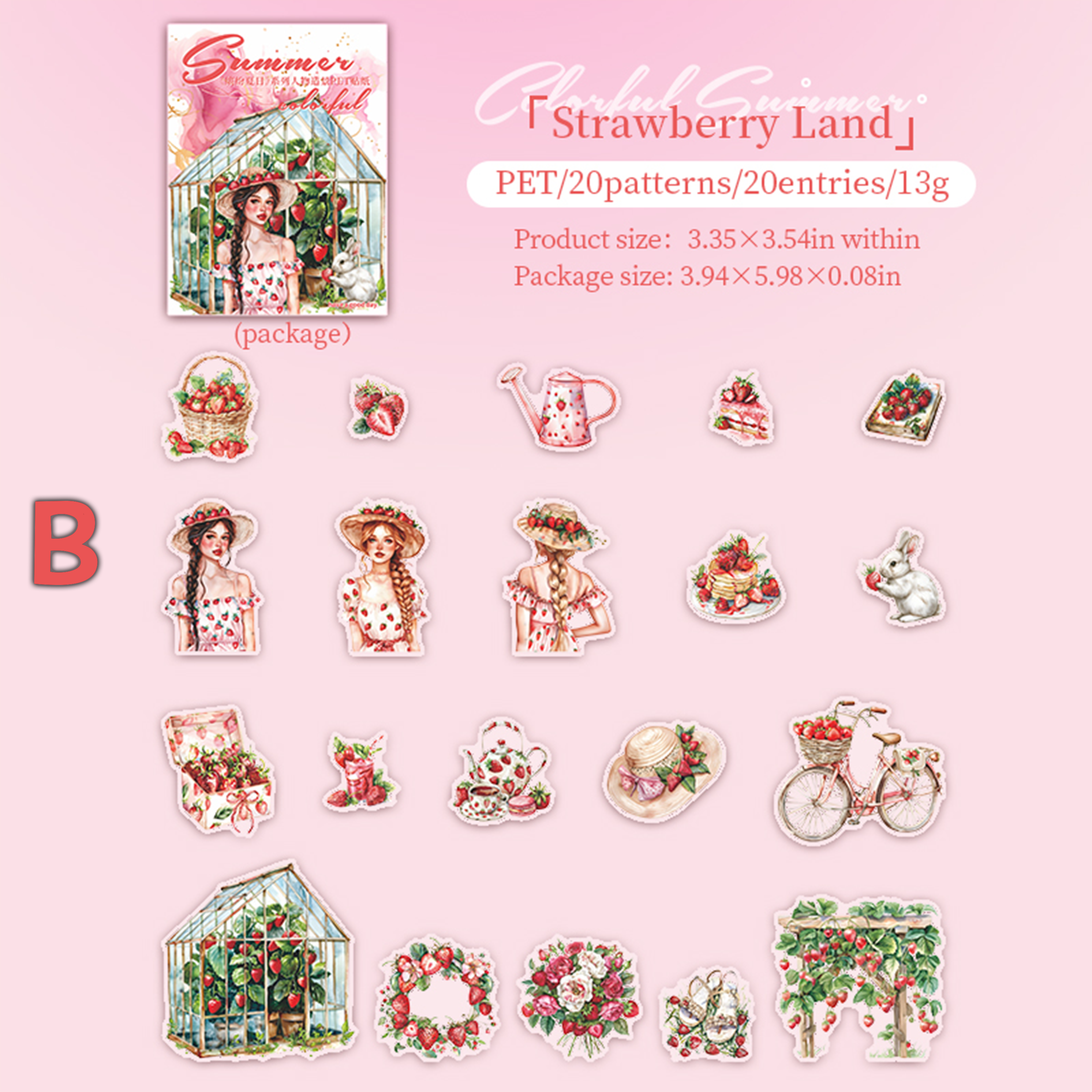 Colorful Summer PET Sticker