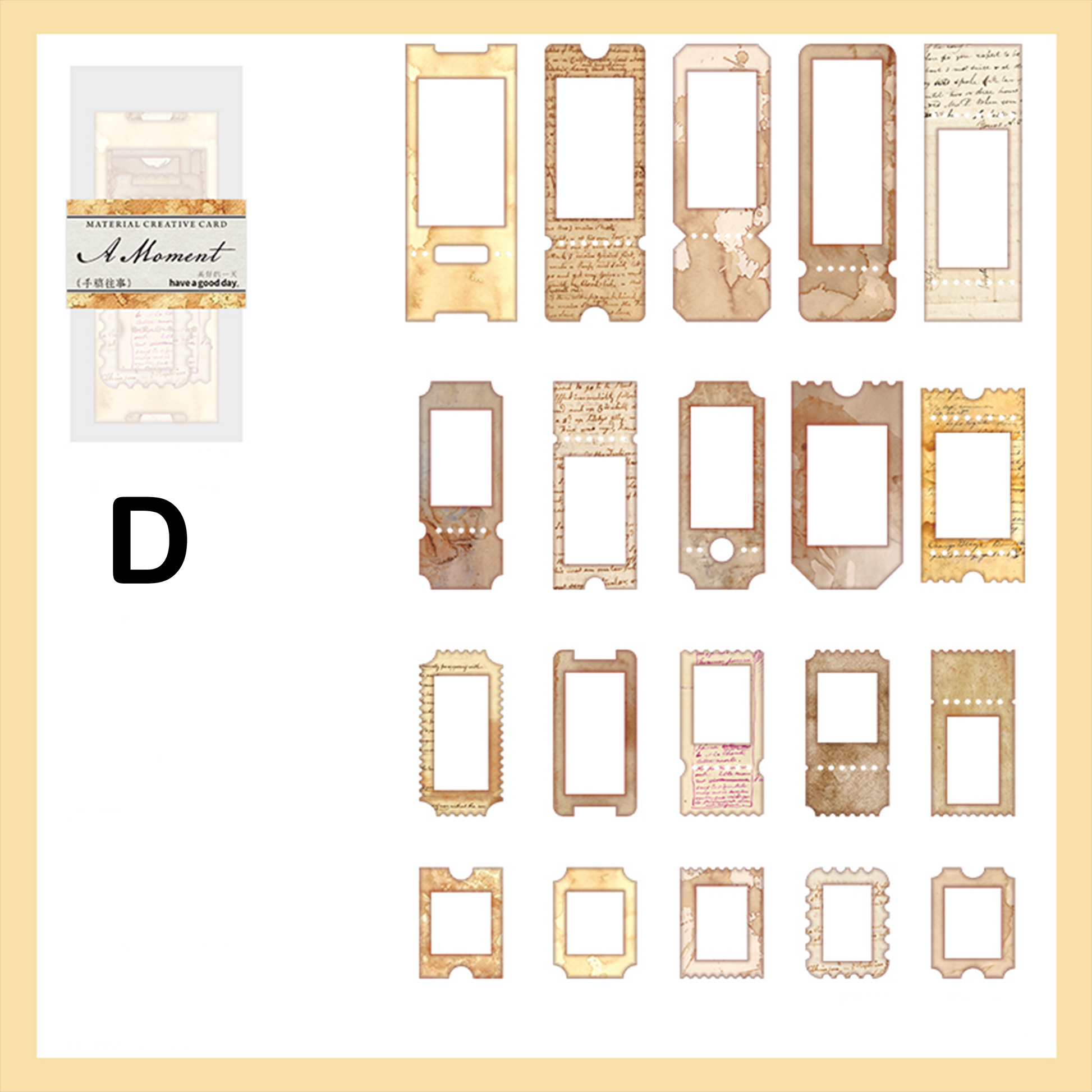 A Moment Memo Pad Die-Cut Scrapbook Journal Paper For paper crafts