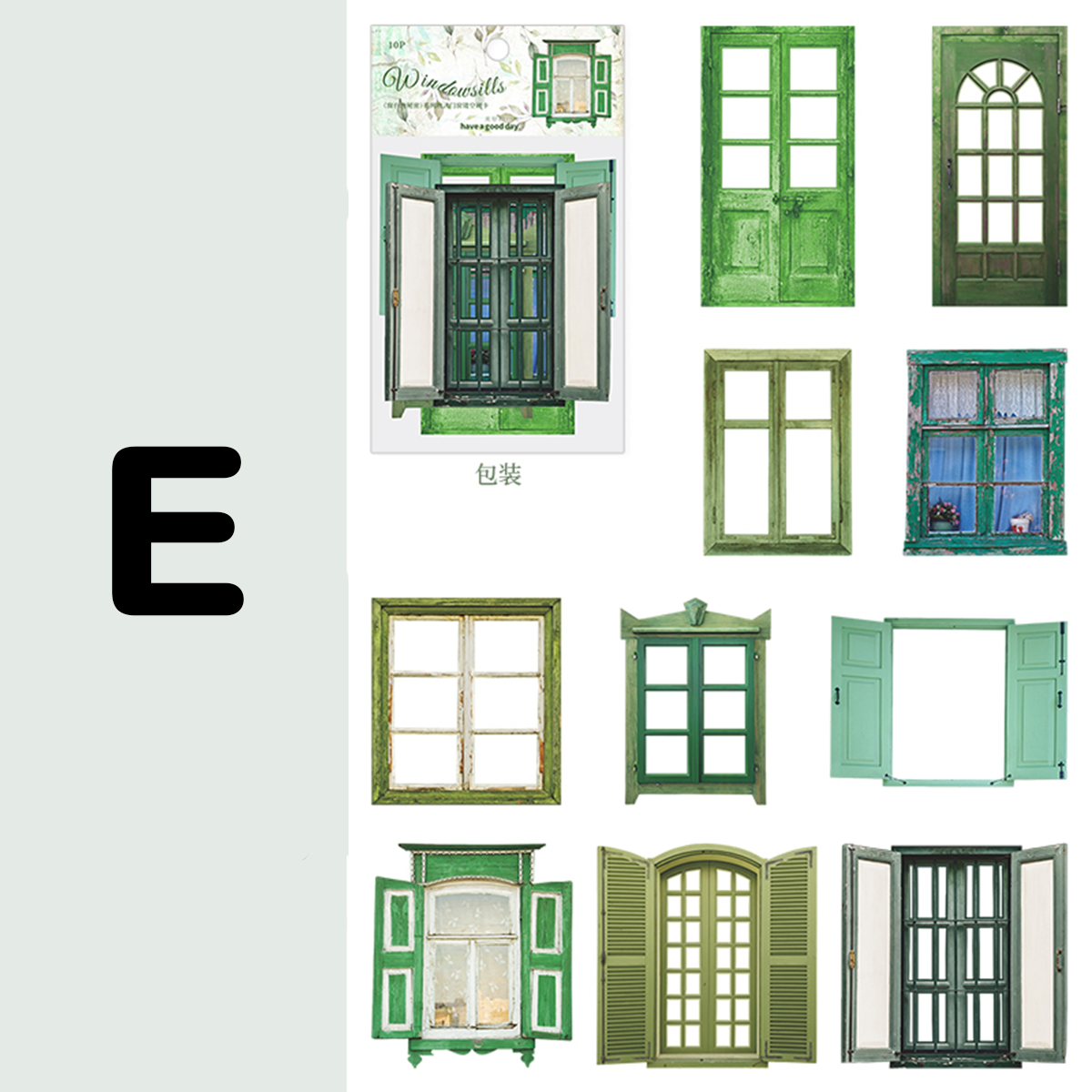 Window Sill Secrets Scrapbooking Die-Cut Stickers