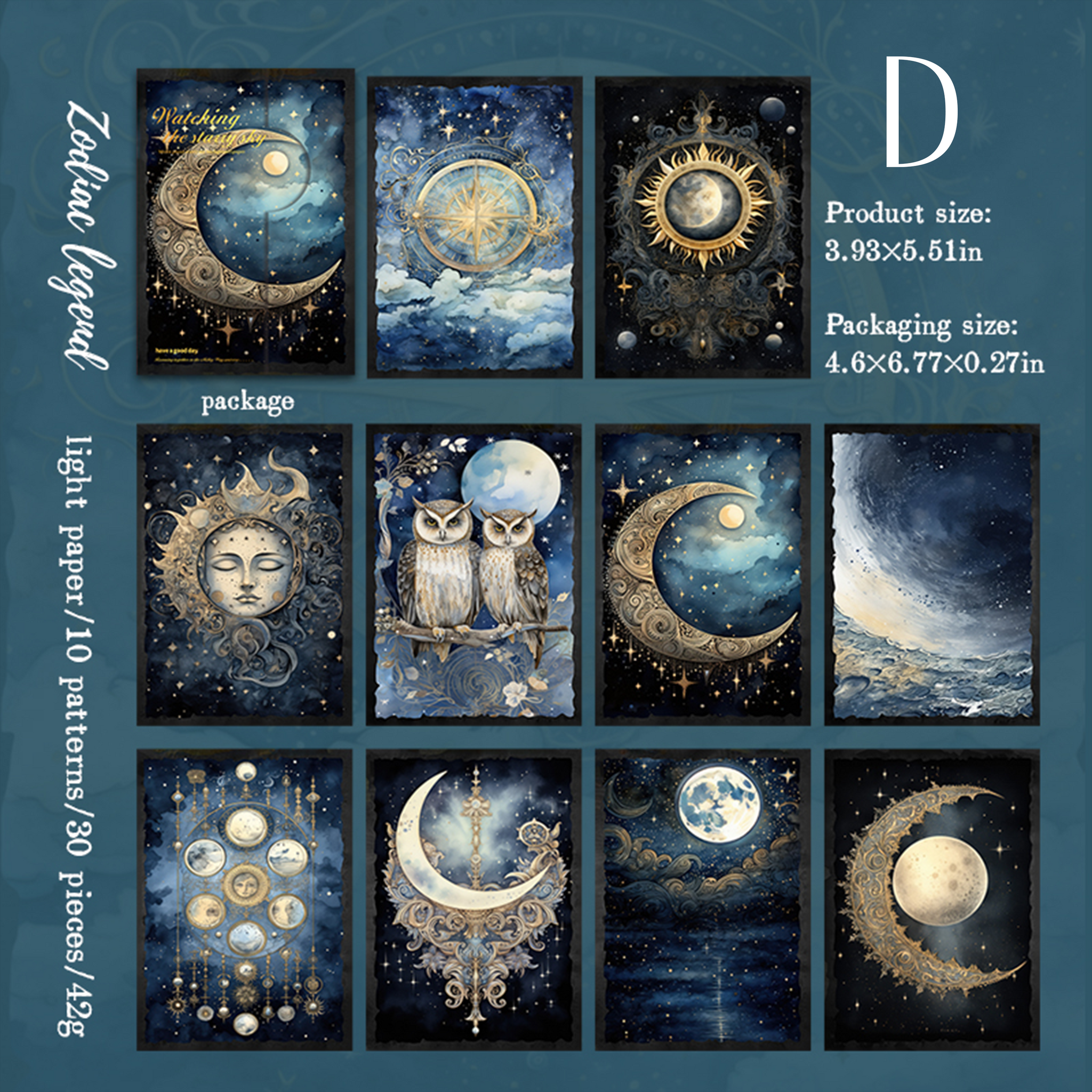 Watching The Starry Sky Scrapbooking Paper