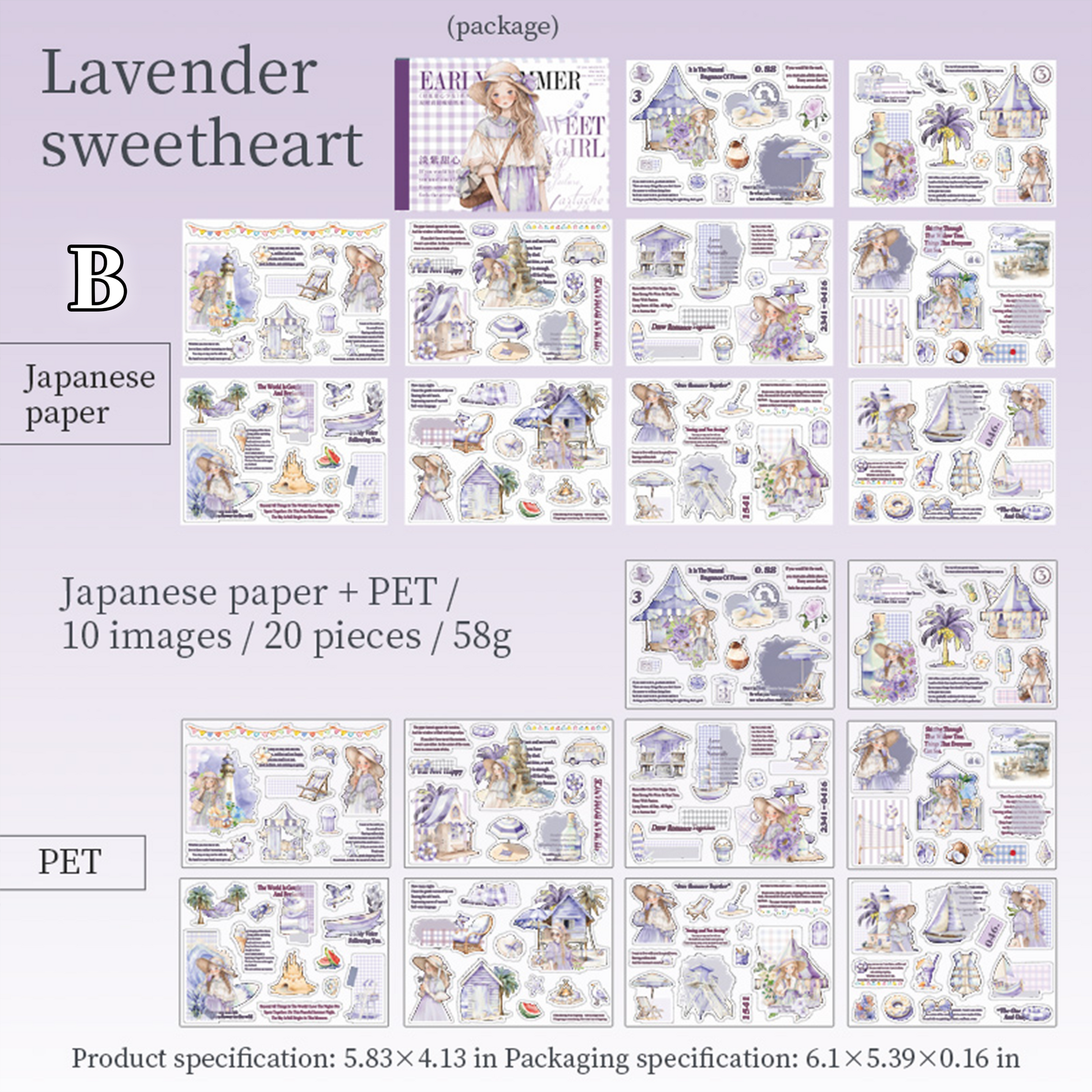 Sweet Girl Pre-cut Scrapbook Journal Sticker Book