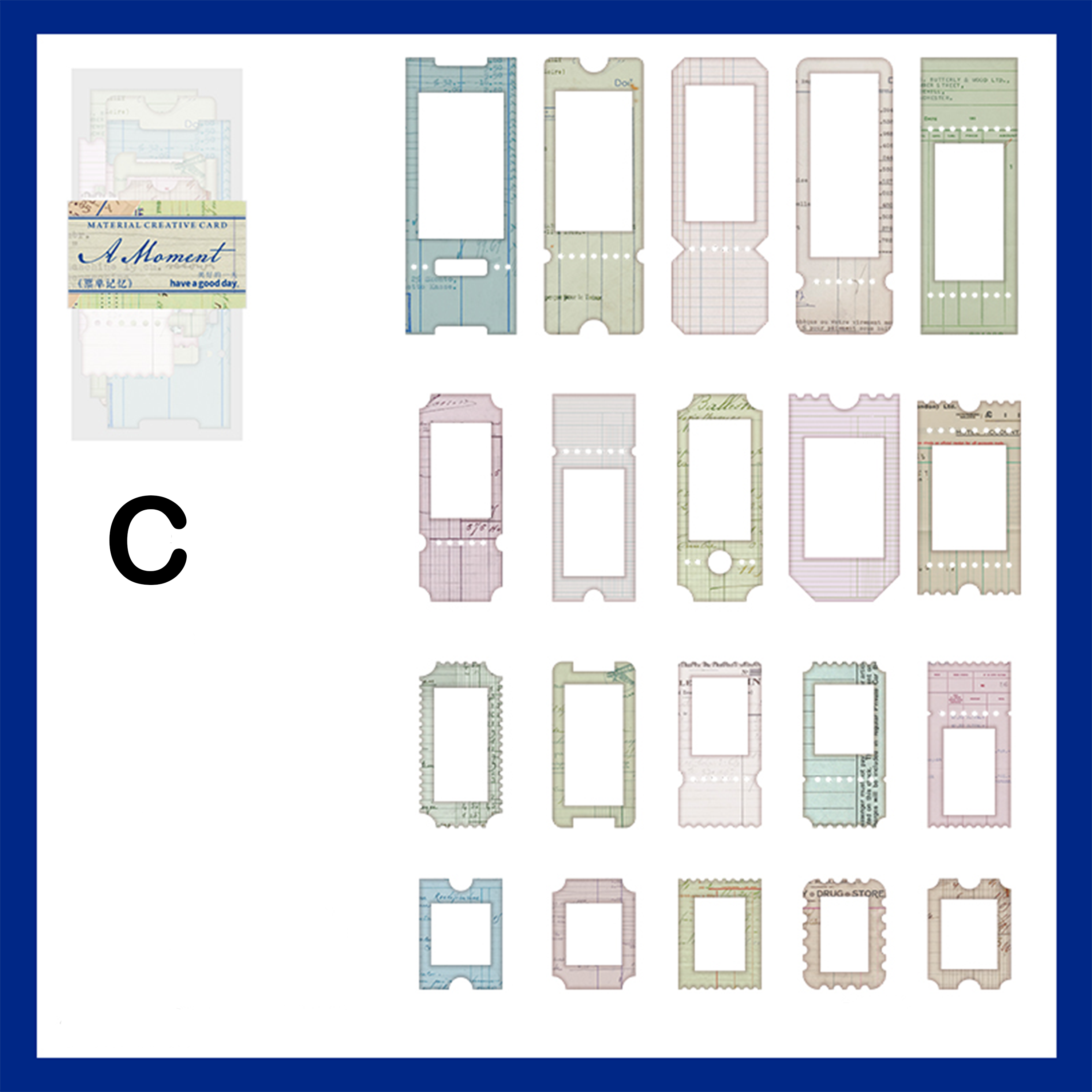 A Moment Memo Pad Die-Cut Scrapbook Journal Paper For paper crafts