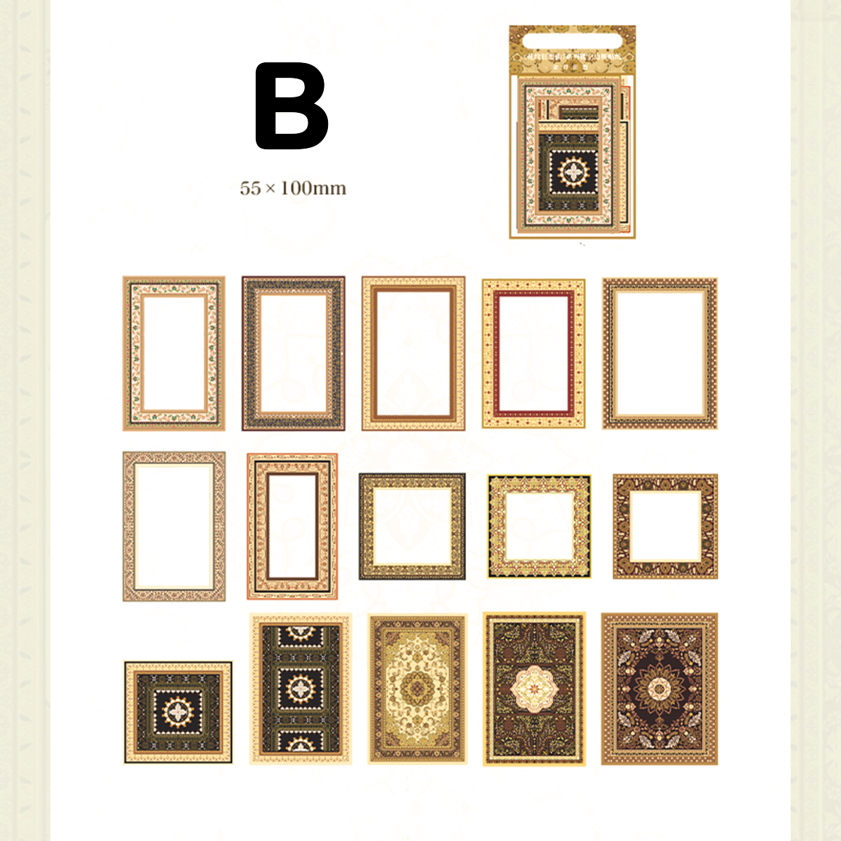Classical Openwork Die-cut Vintage Frame Notepad Paper