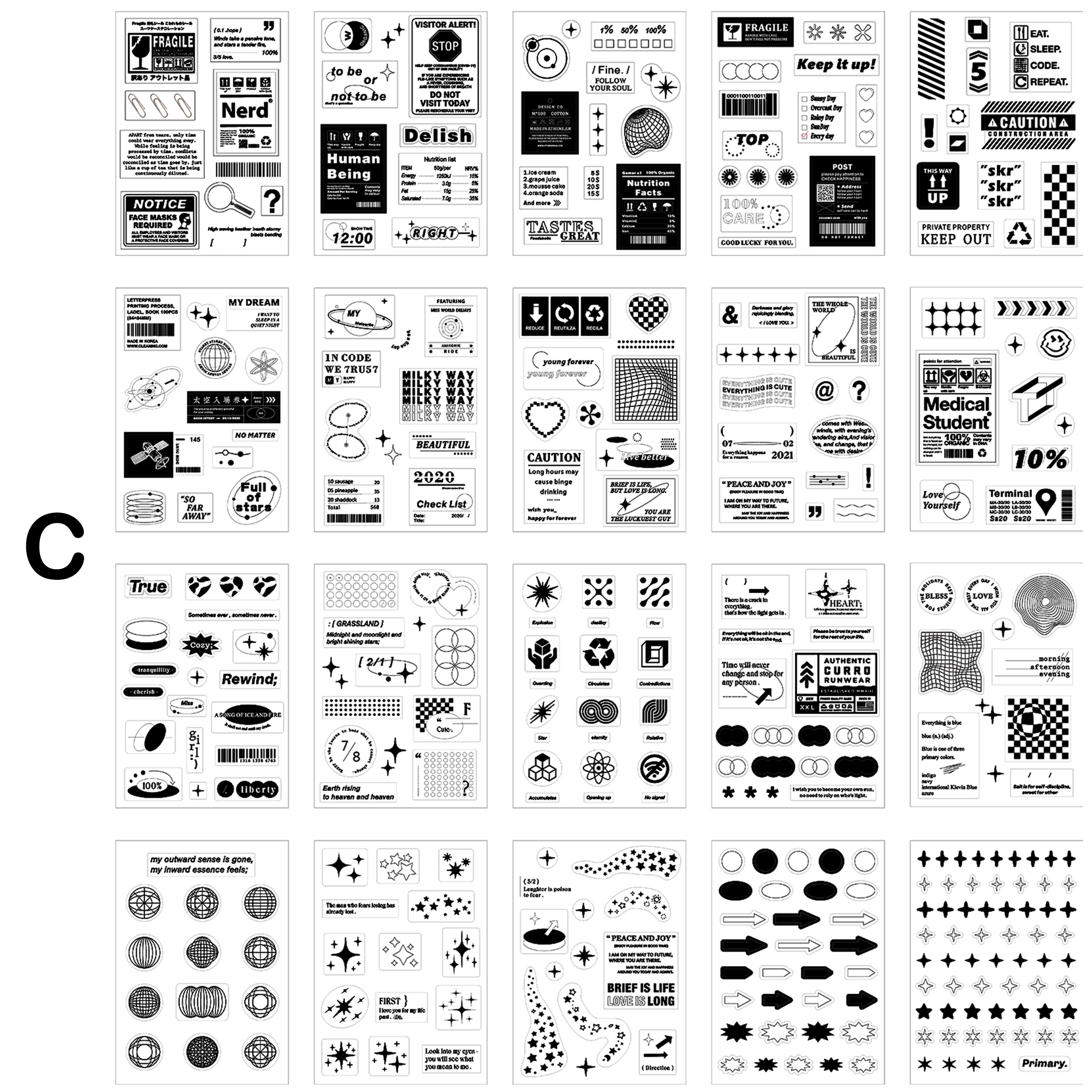 Happy Collector pre-cut PET Sticker Book