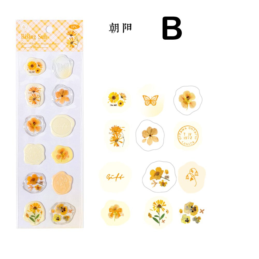 Flower Wax Seal Stickers