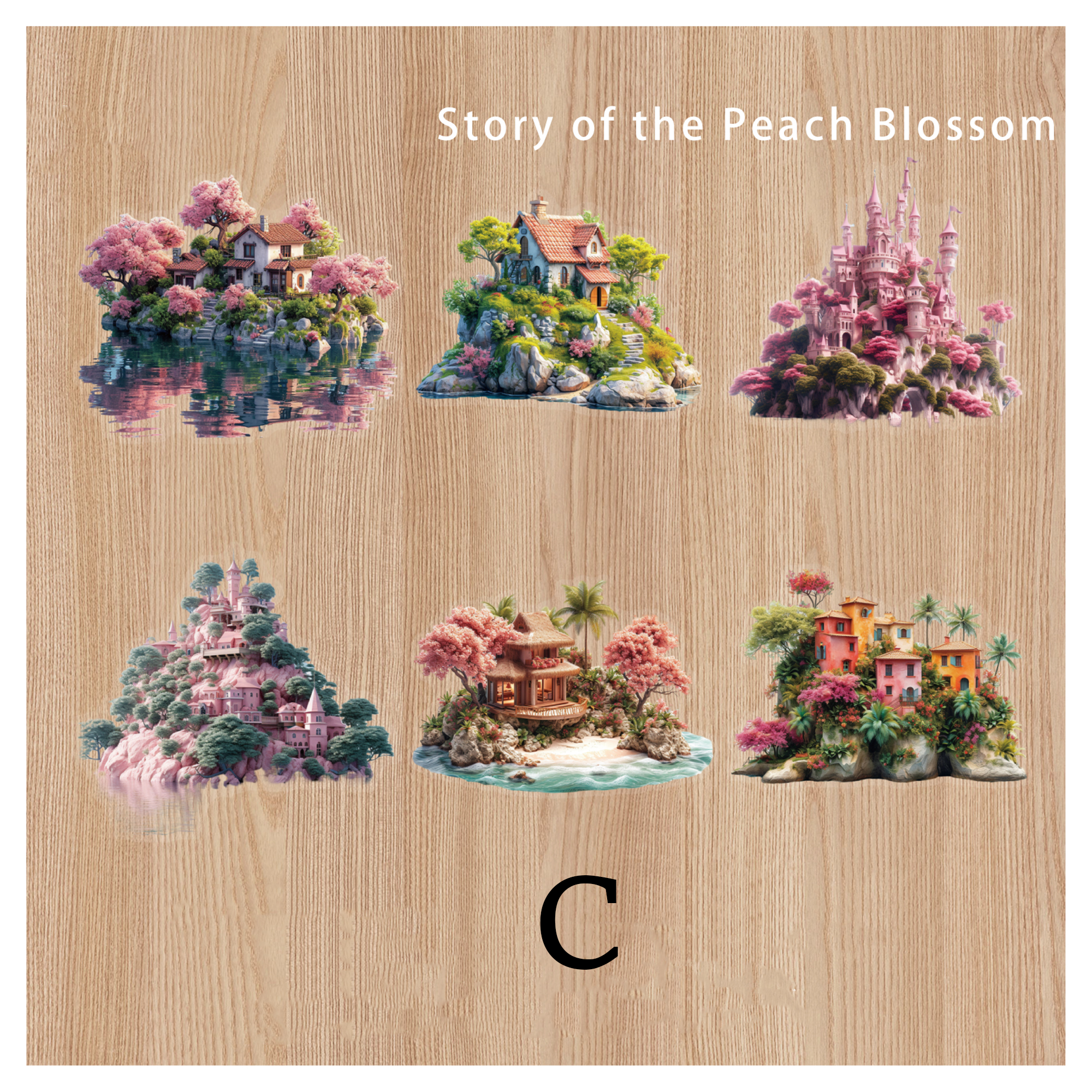 Dream Island Journal Scrapbooking PET Sticker