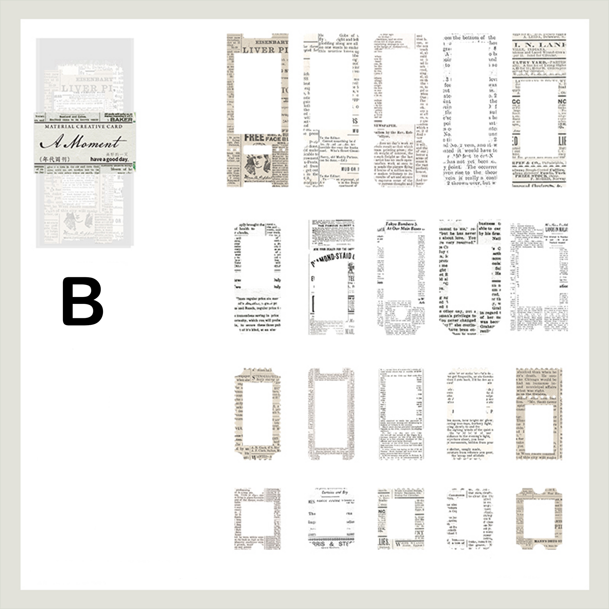 A Moment Memo Pad Die-Cut Scrapbook Journal Paper For paper crafts