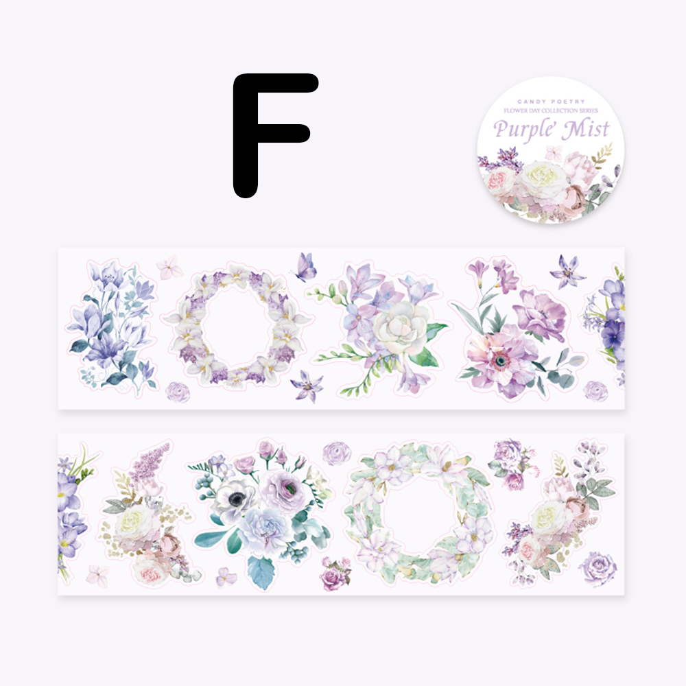 Spring Flowers Journal Scrapbook Pre-cut PET Tape