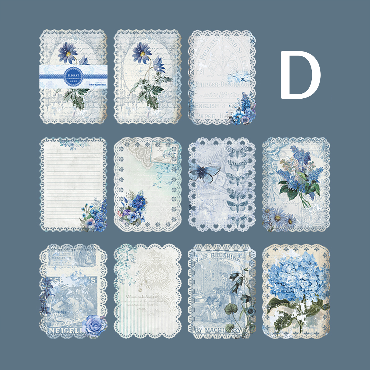 Elegant Flower House Scrapbook Paper