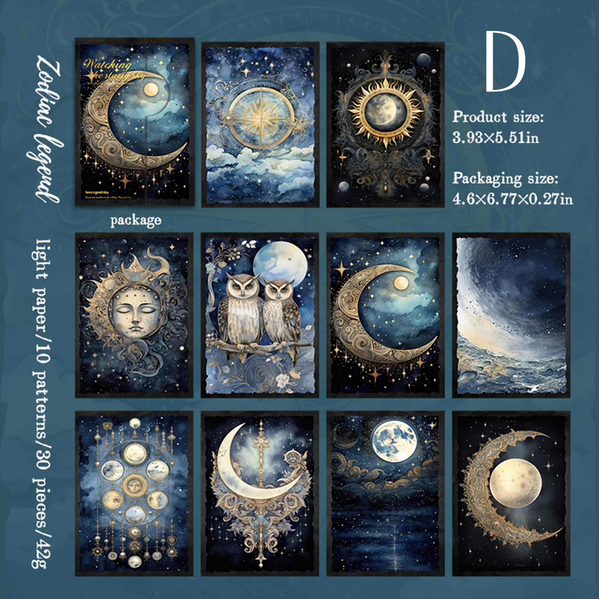 Watching The Starry Sky Journal Scrapbooking Paper For Paper Crafts