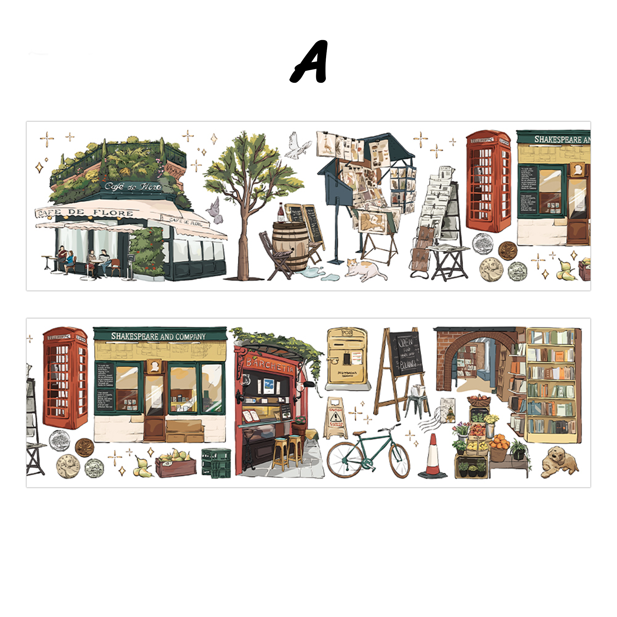 Travel Diary PET Sticker Tape