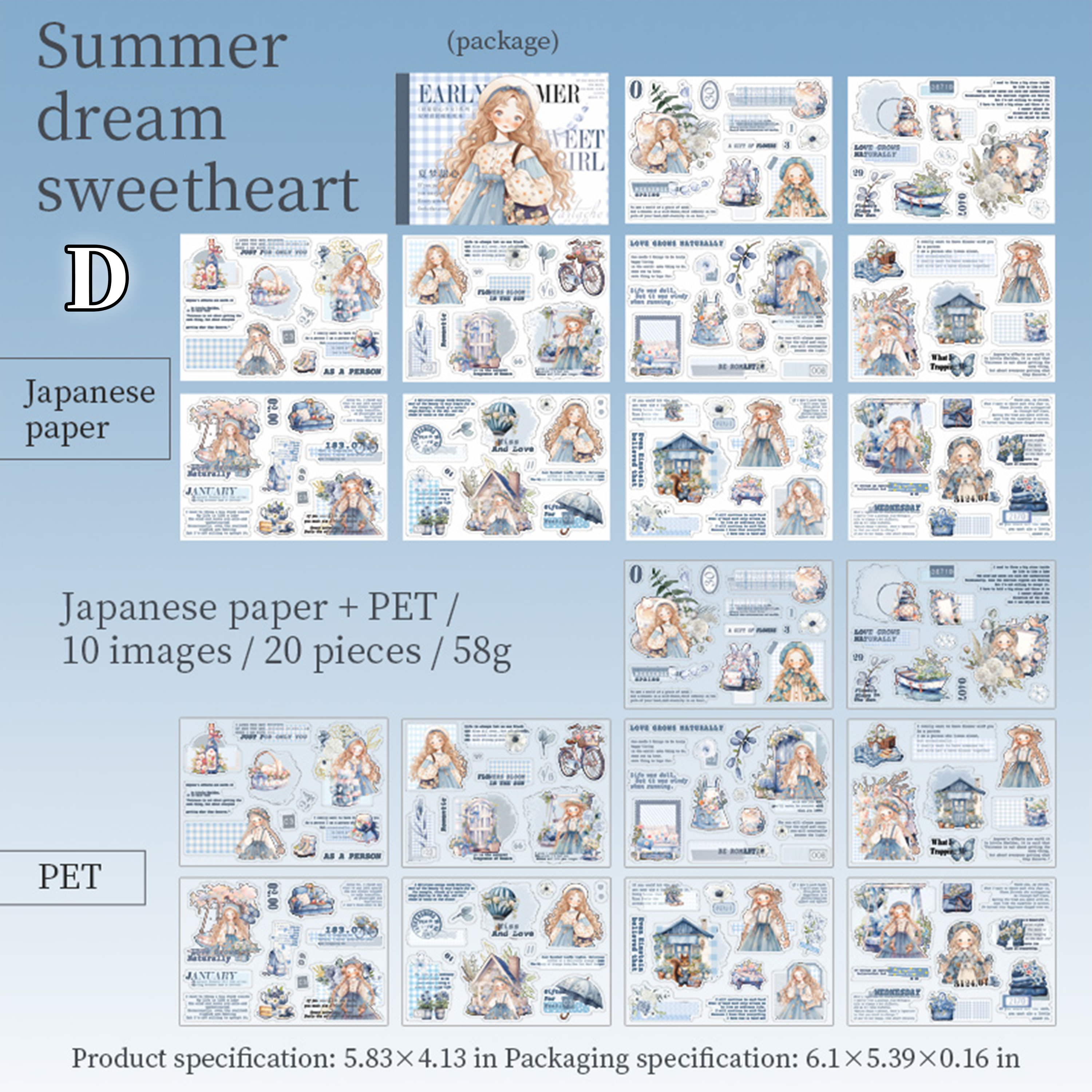 Sweet Girl Pre-cut Scrapbook Journal Sticker Book