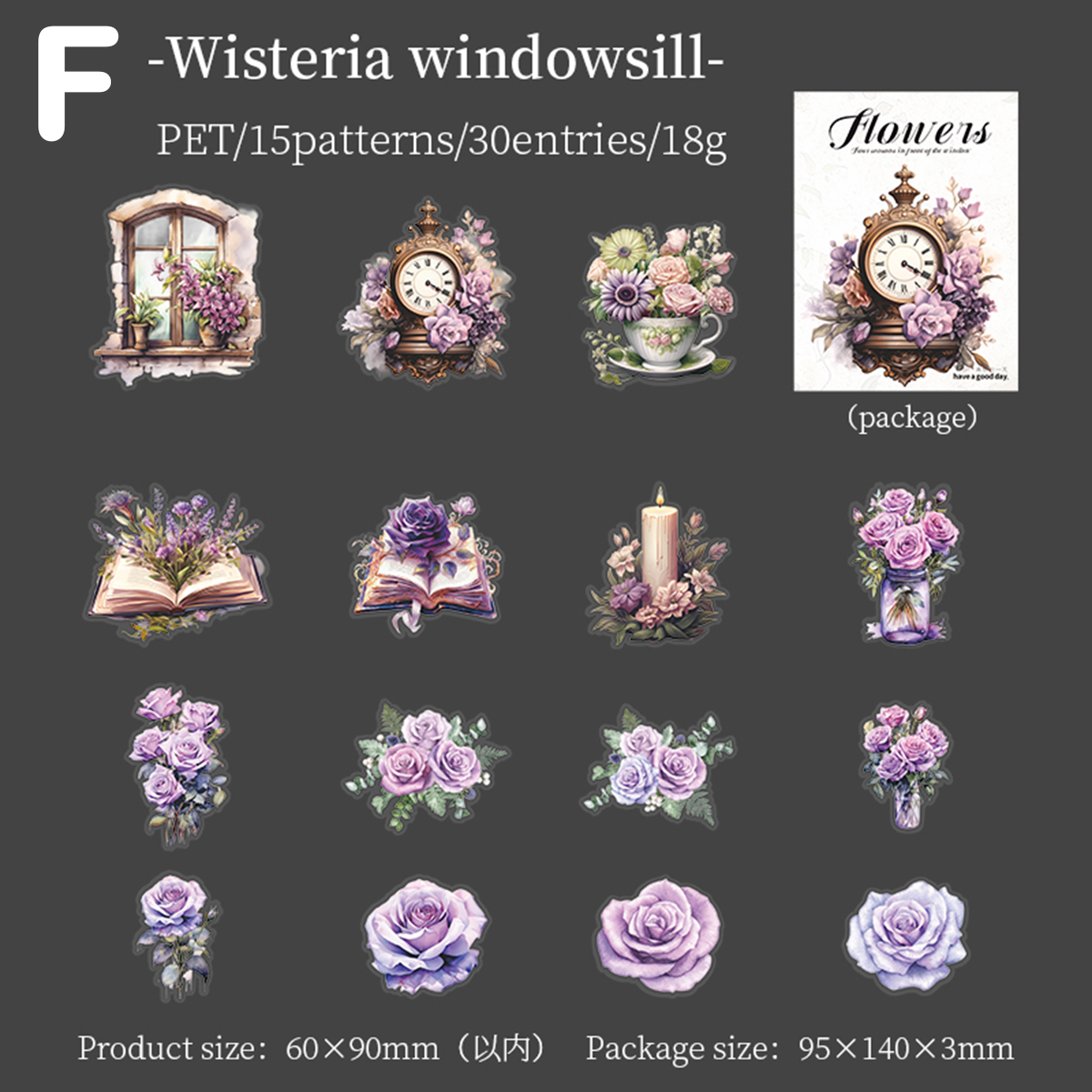 Seasons by the Window Theme Stickers
