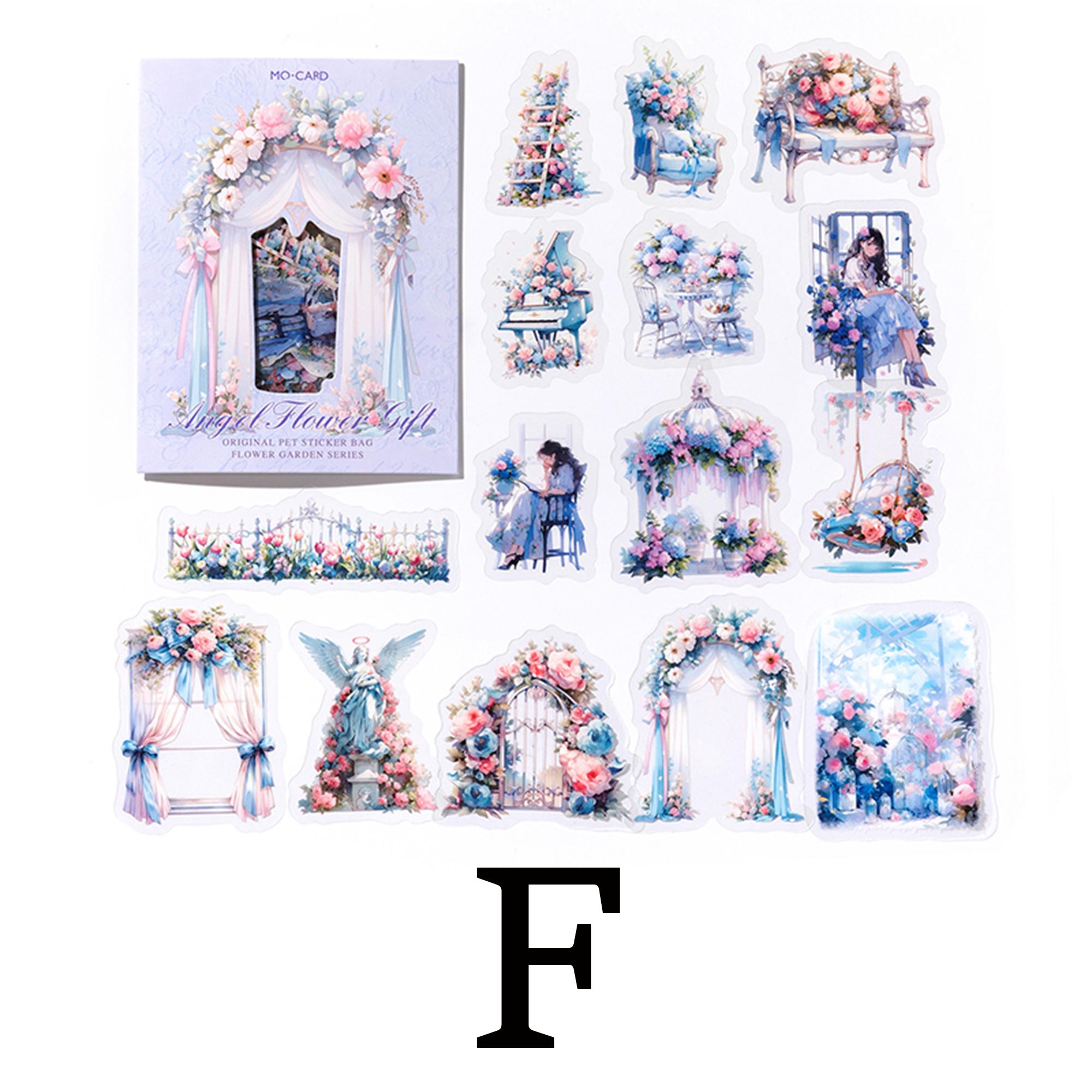 Flower Garden Scrapbooking Journaling PET Sticker