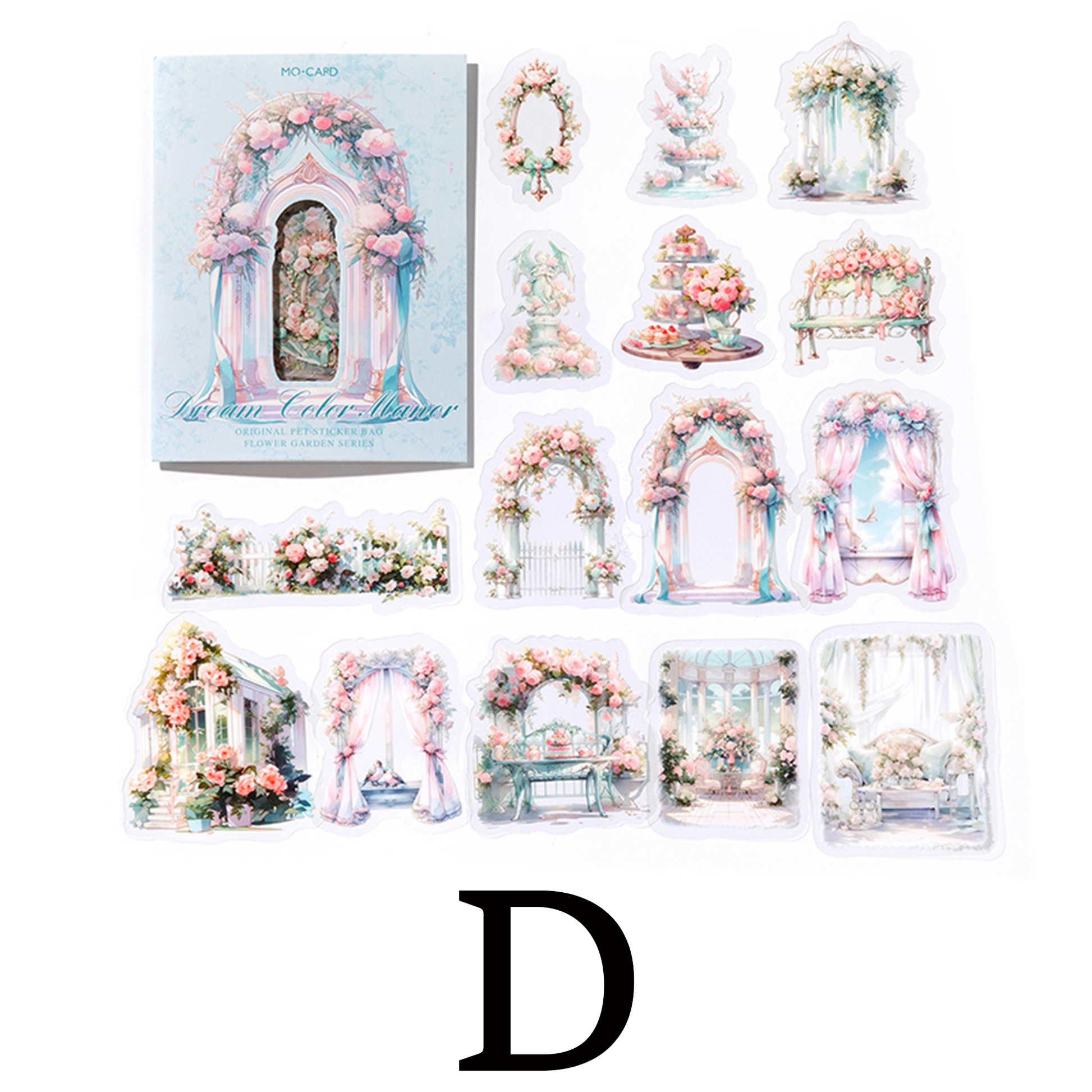 Flower Garden Scrapbooking Journaling PET Sticker