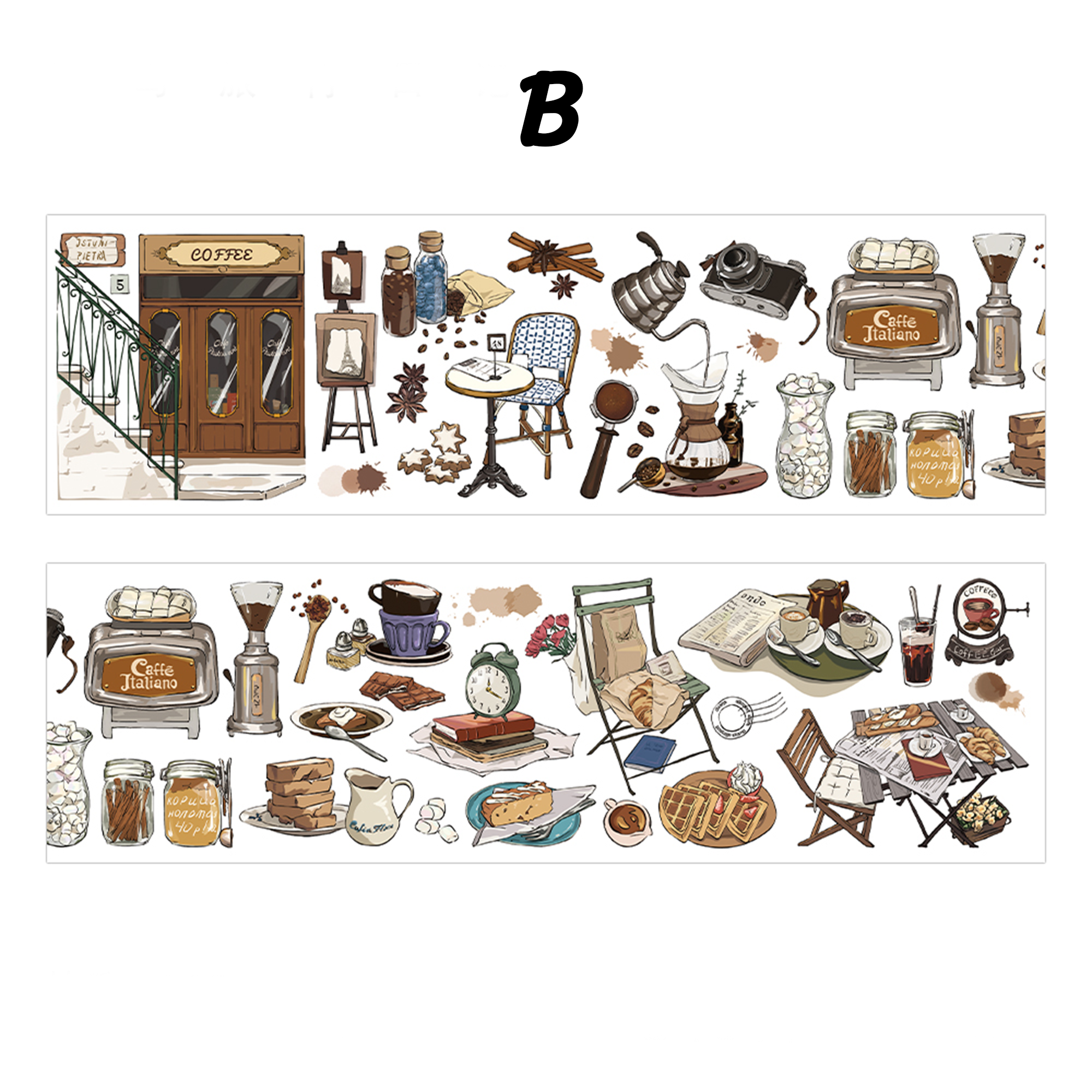 Travel Diary PET Sticker Tape