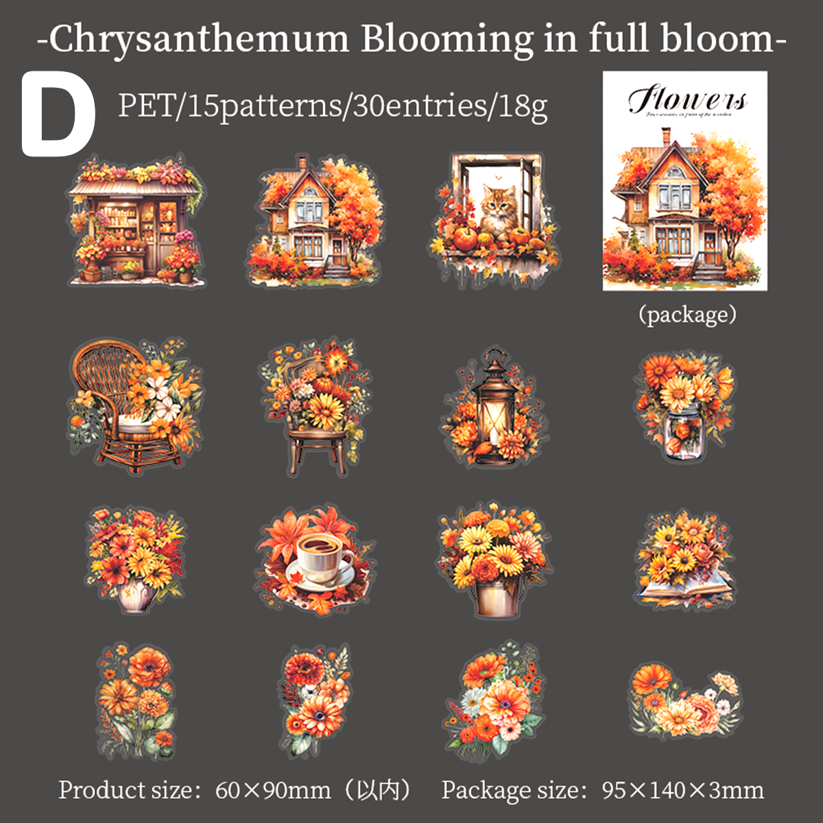 Seasons by the Window Theme Stickers