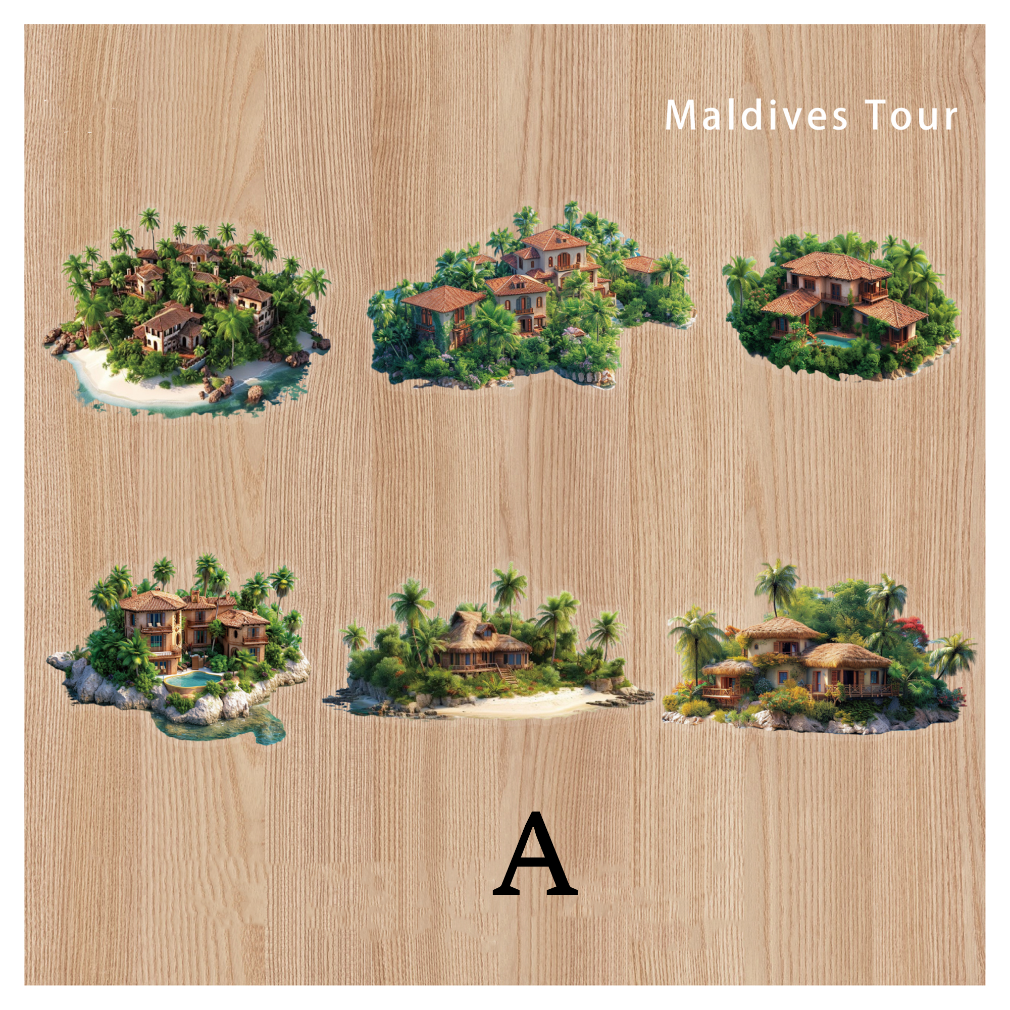 Dream Island Journal Scrapbooking PET Sticker