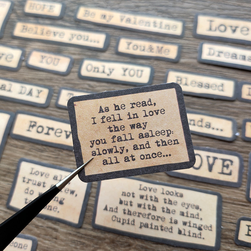 ZX About Love Phrase Stickers 30PCS