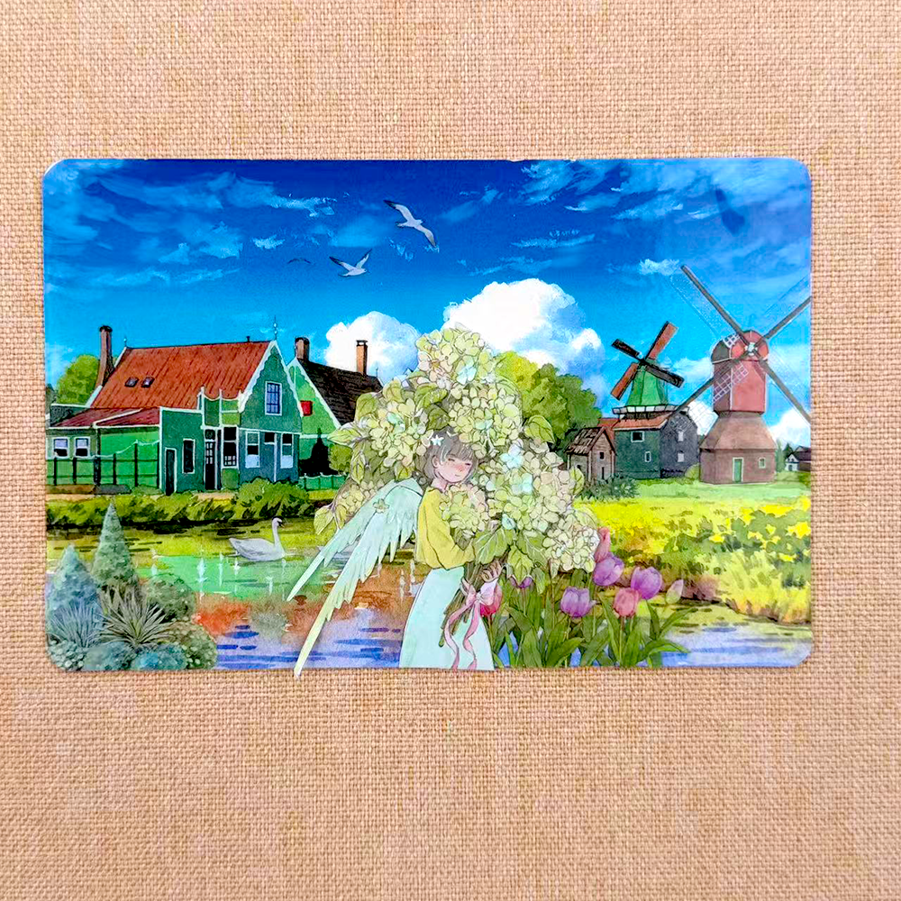 【MOOBOOM】Land of Windmills Pre-cut Landscape PET Tape detail image 2