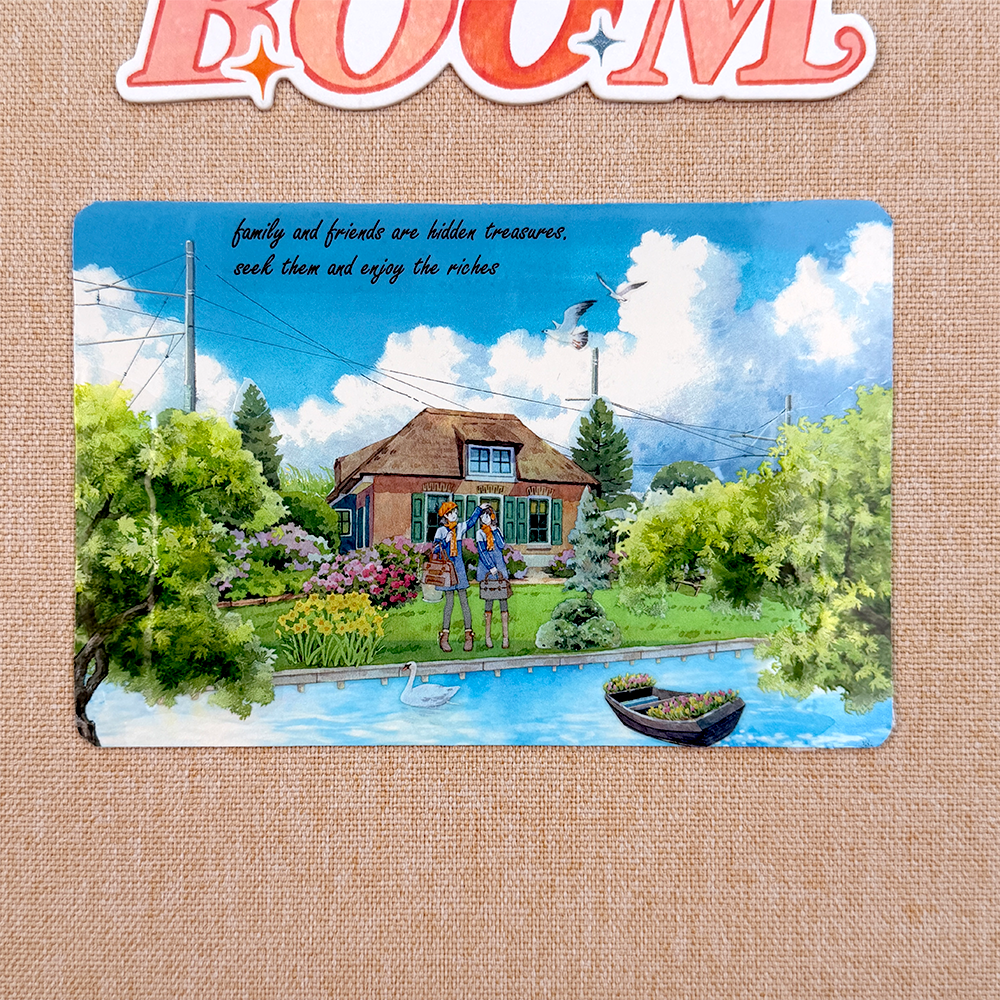 【MOOBOOM】Land of Windmills Pre-cut Landscape PET Tape detail image 3