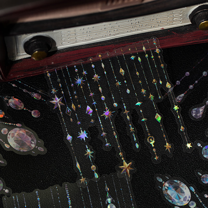 Diamond Pendant Shell Light PET Sticker