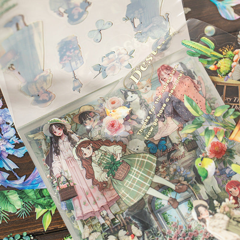 Spring Story Vintage Sticker Book