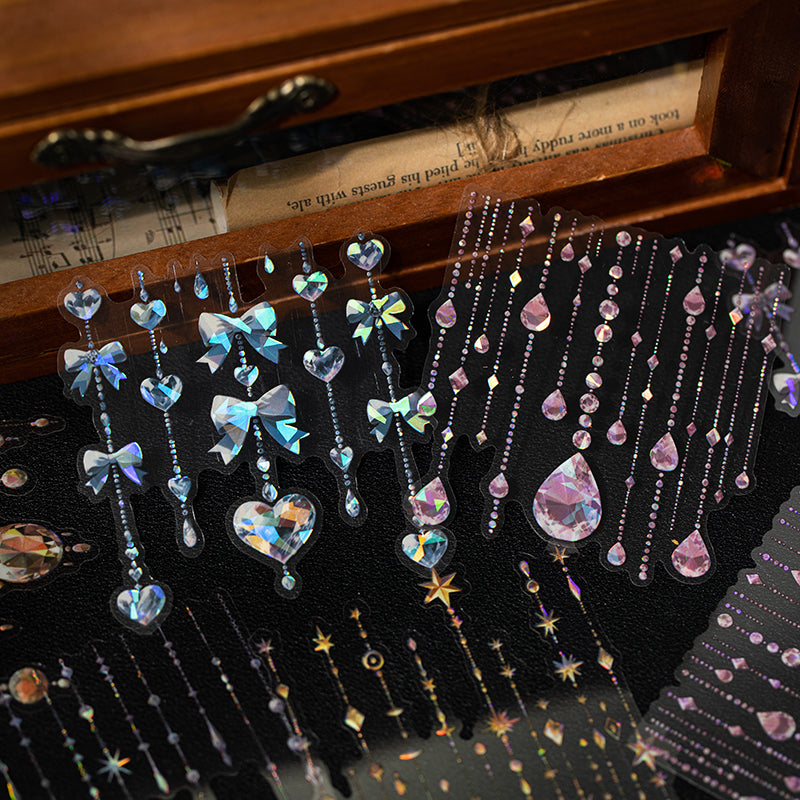 Diamond Pendant Shell Light PET Sticker