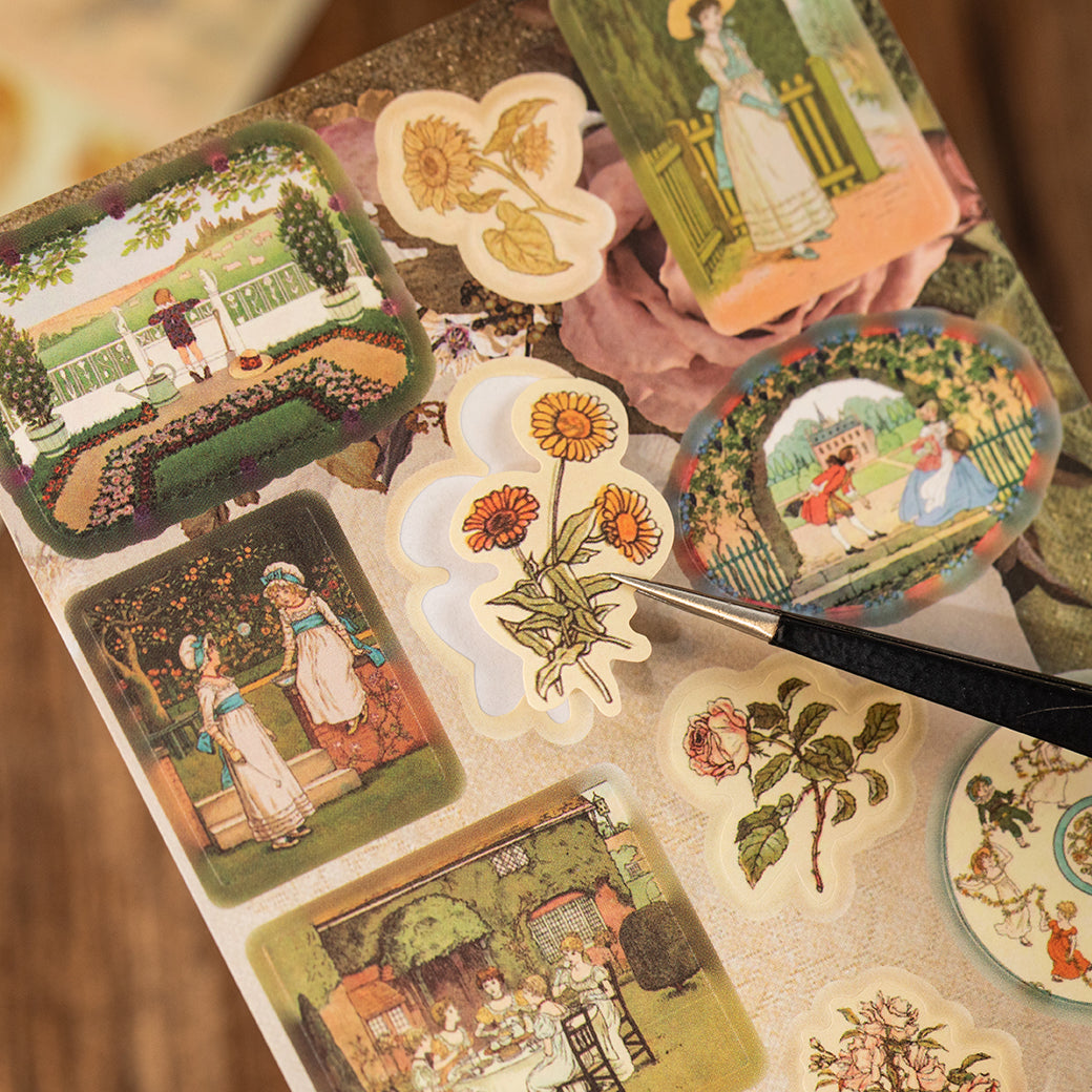 Retro Paradise Pre-cut Sticker Book