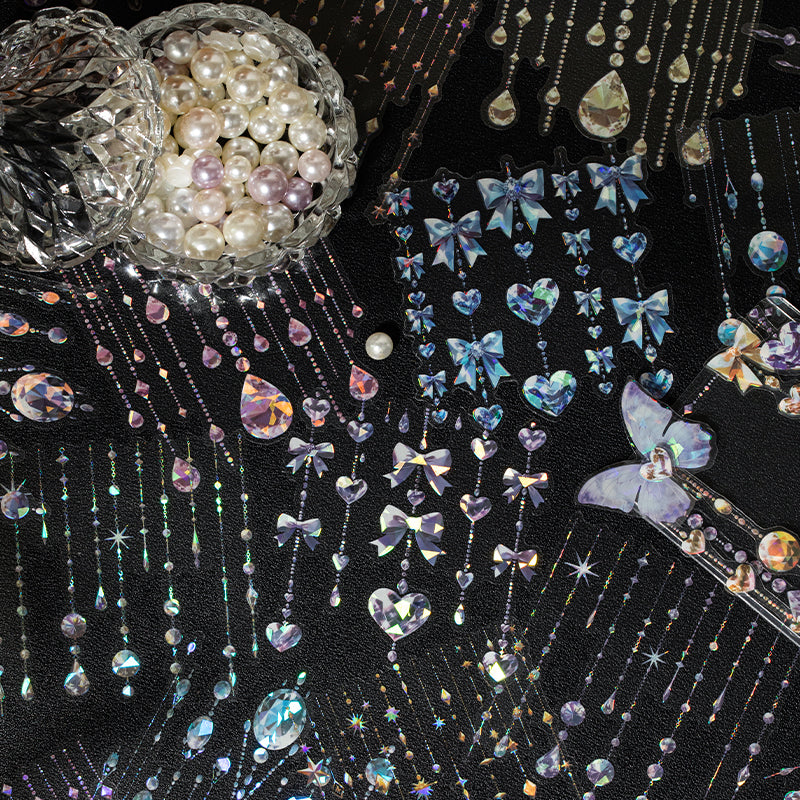 Diamond Pendant Shell Light PET Sticker