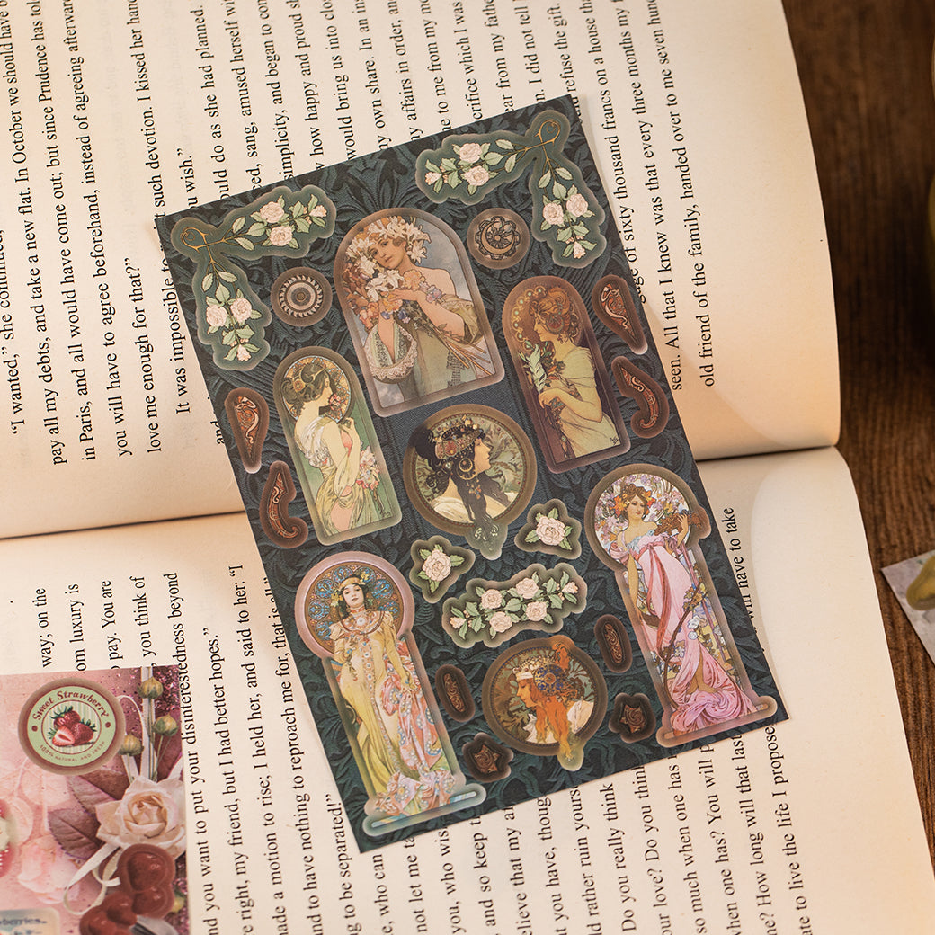 Retro Paradise Pre-cut Sticker Book