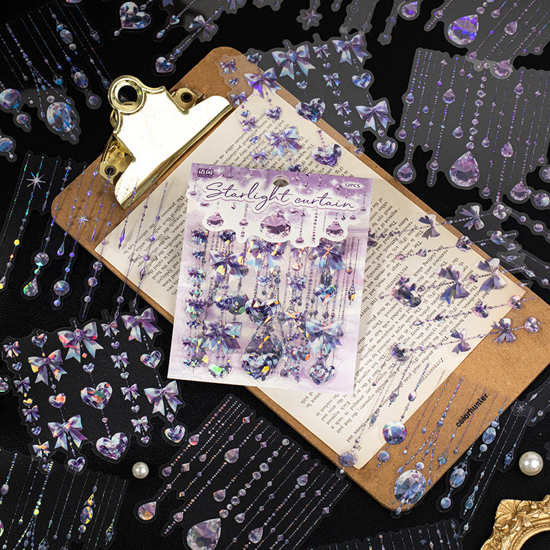 Diamond Pendant Shell Light PET Sticker